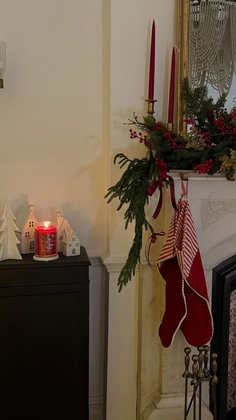 Instagram post by @rubyholley_ for Yankee Candle. Caption reads: ad It’s not Christmas until the first....