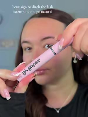 TikTok post by @jesspaigexoxo for By Boss Babes. Caption reads: Excited to get these lashes long again🥹🤞🏻 @By....