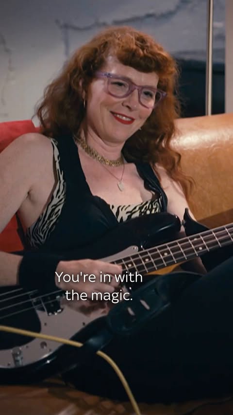 Instagram post by @xmadmx for Sky TV. Caption reads: Cool. Stoic. Iconic. Melissa auf der Maur reflects....