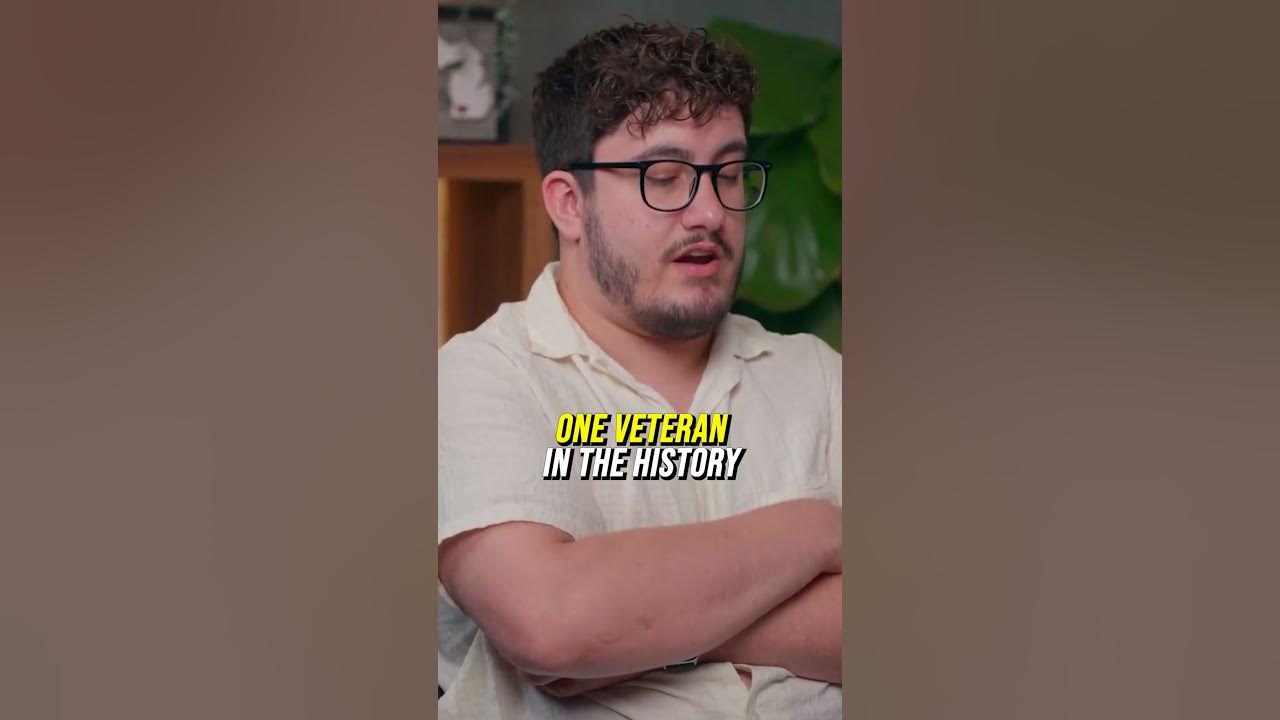 YouTube post by @CalebHammer for Acorns. Caption reads: He Makes $4,000 a Month From VA Disability.