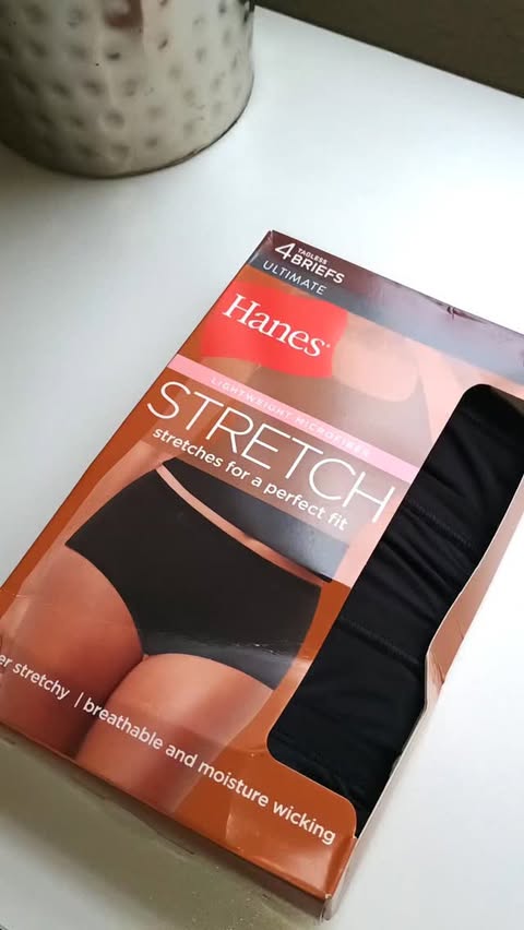 Instagram post by @alissa.denae for Hanes. Caption reads: [...] and regular wear. 🖤 @influenster @hanes....