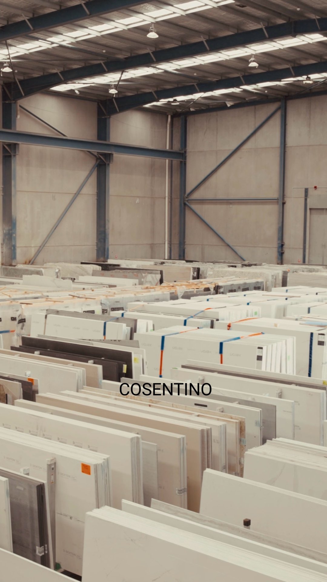 Instagram post by @stephandgian for Cosentino. Caption reads: [...] glad to be partnering once again with....