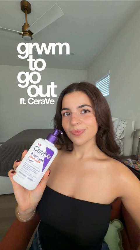 Instagram post by @pauulinaperez for CeraVe. Caption reads: [...] glazed donut thanks to the new Cerave....