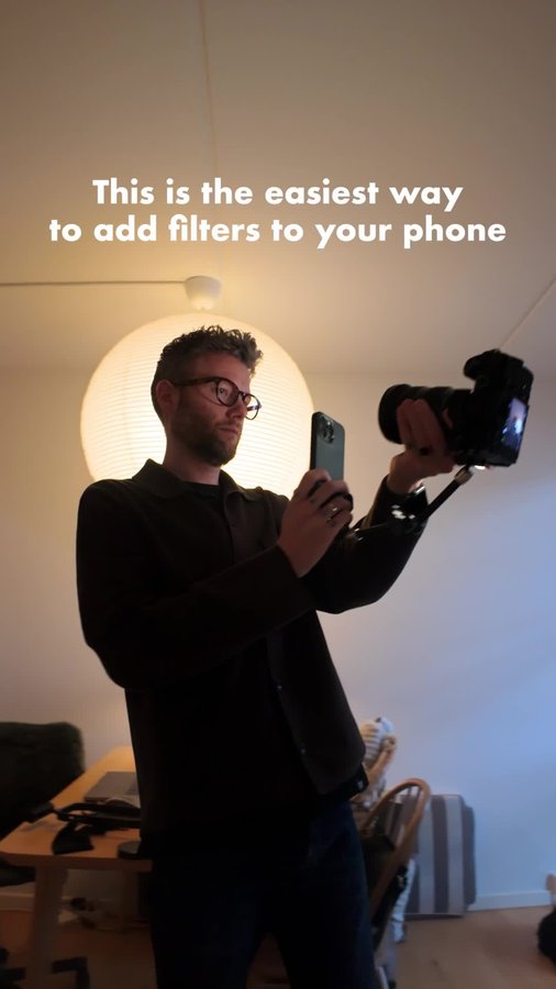 Instagram post by @markswizzy for Moment. Caption reads: this Quick Lock system from @moment makes it....