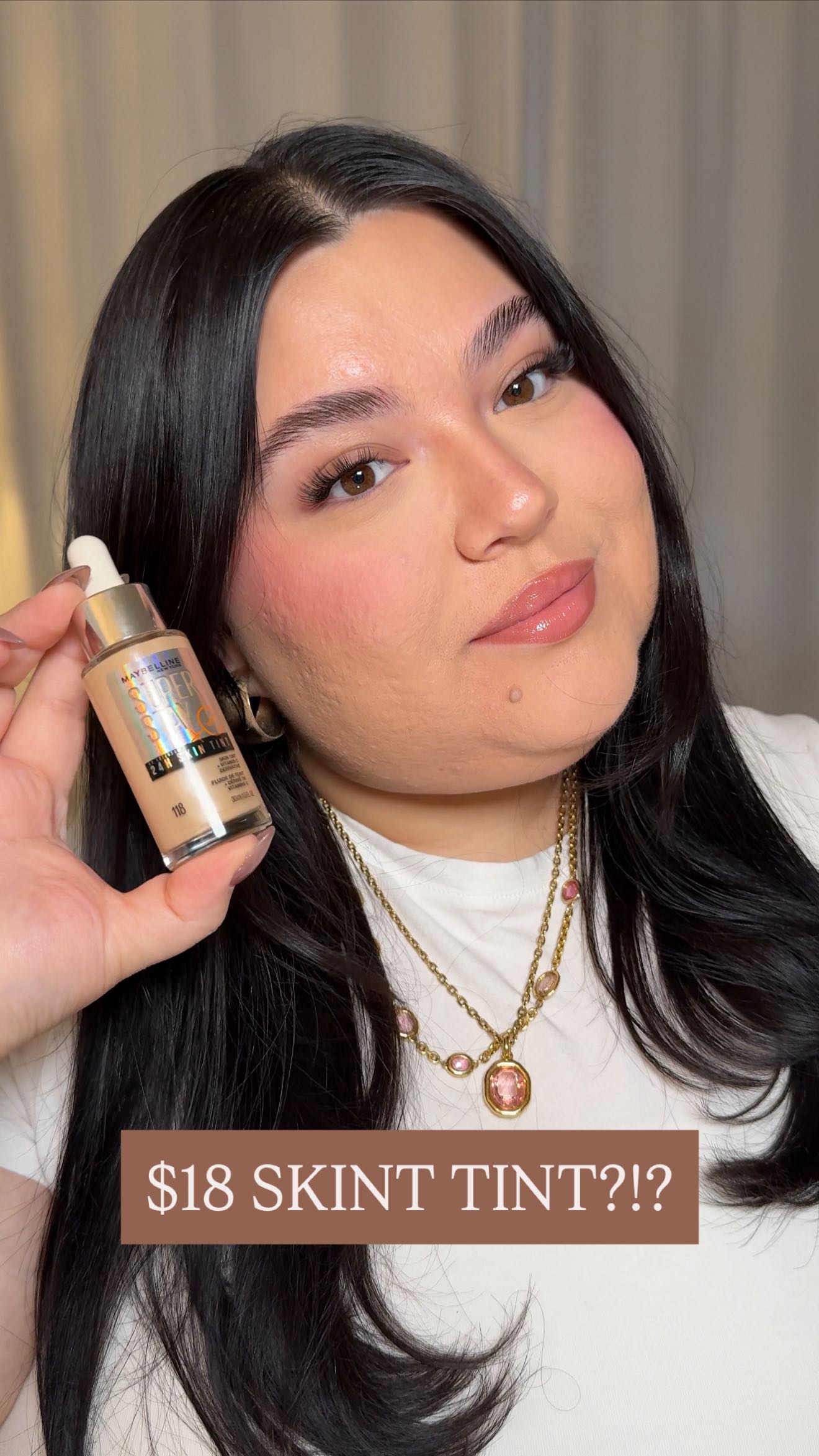 Instagram post by @all.things.jas for Maybelline. Caption reads: @maybelline makes it easy to not have to sacrifice....