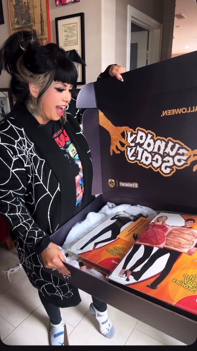 Instagram post by @wildassbihh for Spirit Halloween. Caption reads: Thank you so much @instacart and @spirithalloween....