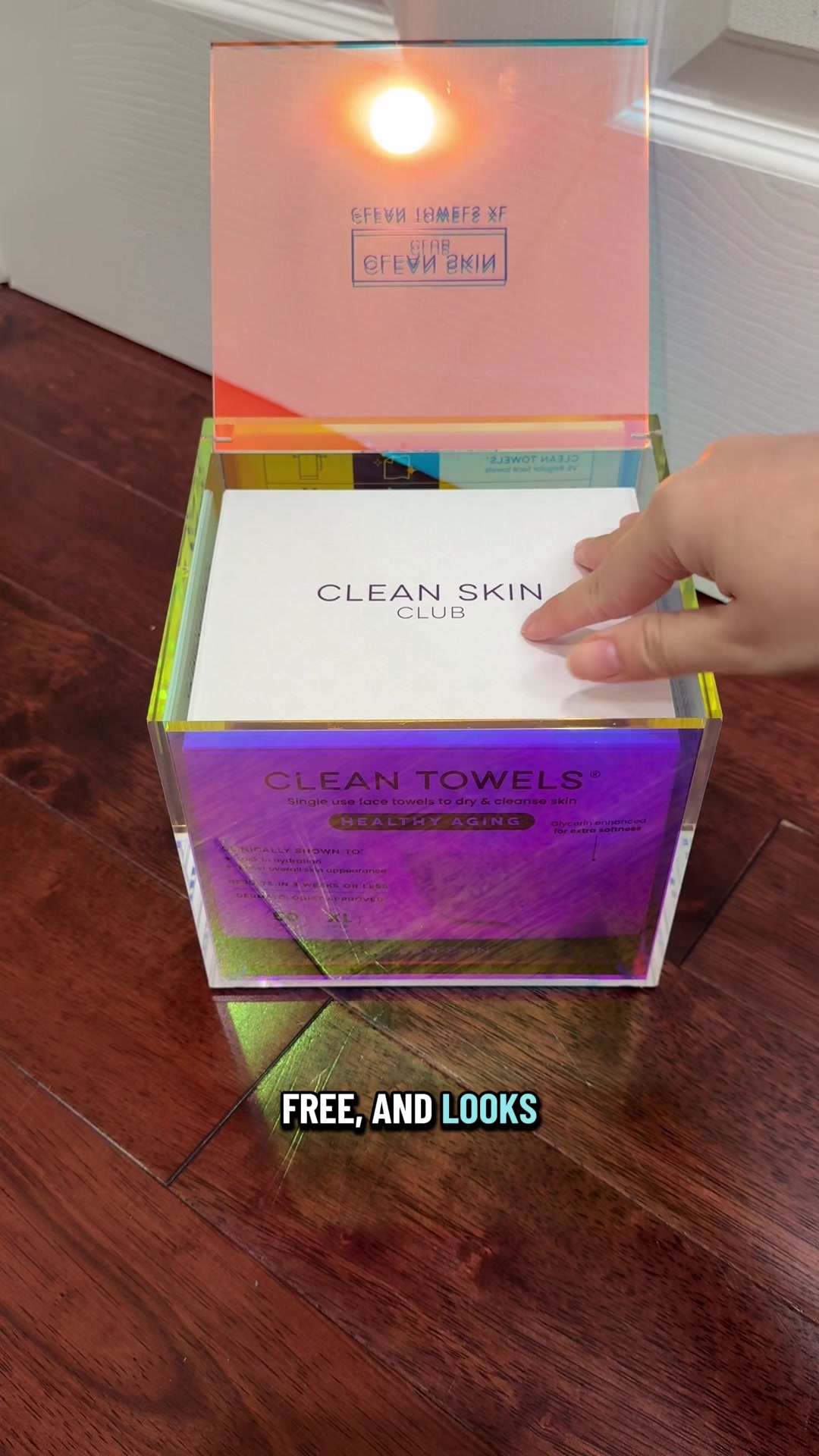 TikTok post by @cicigiginana for cleanskinclub. Caption reads: [...] upgrade 🧼💎 @Clean Skin Club ....