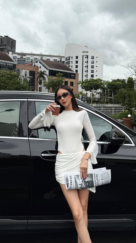 Instagram post by @sophiachong for Mercedes-Benz. Caption reads: When you wear a dozen hats, you need a ride that....