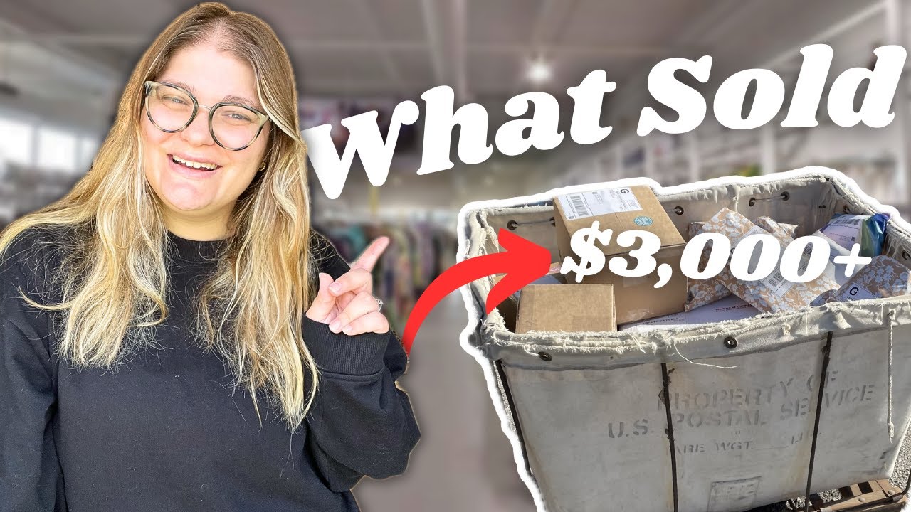 YouTube post by @RebekahAllison for Mercari. Caption reads: Is Reselling Clothing Still PROFITABLE In 2025?.