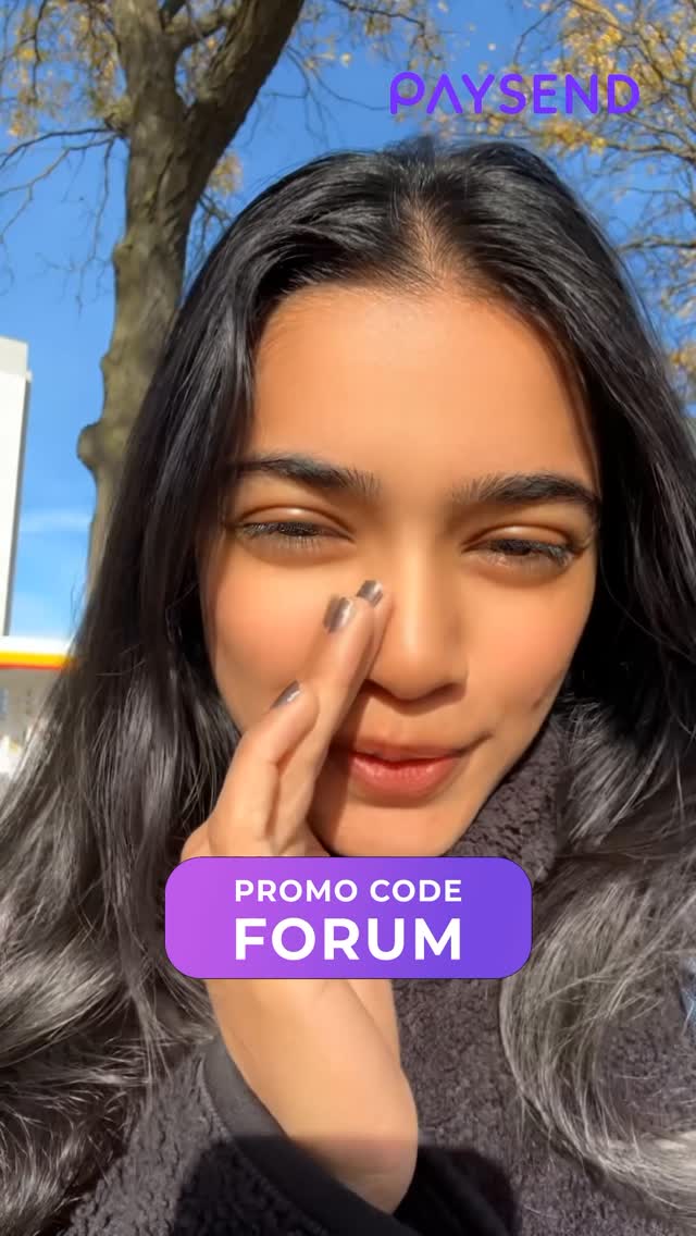 Instagram post by @foramgohil_ for Paysend. Caption reads: Ghar pe Diwali che, not delaywali! 💸✨ Paisa moklo....