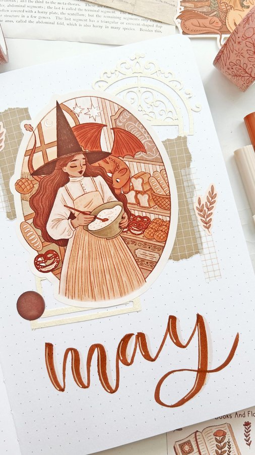 Instagram post by @acovetedlifestyle for Scribbles That Matter. Caption reads: [...] USED: - Bulletjournal from....