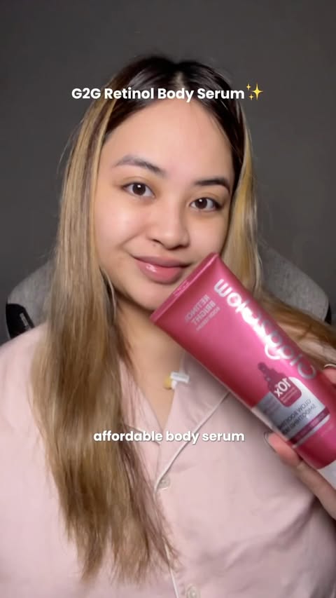 Instagram post by @jameicanicole for Glad2Glow Philippines. Caption reads: a body lotion with retinol? only from....