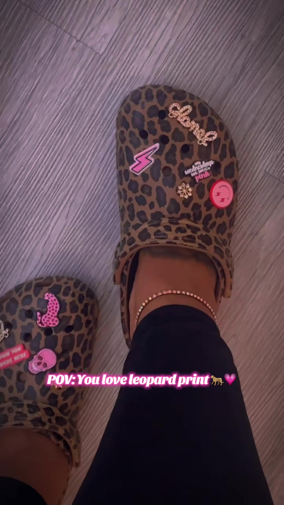 TikTok post by @roxstar_nails for Crocs. Caption reads: My shaylaaa 😍 @CROCS UK #fyp #tiktokshop #crocs....