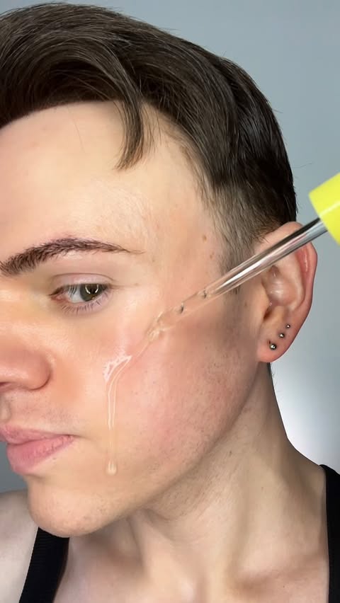 Instagram post by @joshwastjames for APRILSKIN. Caption reads: [...] straight to your skin with this. APRILSKIN’s....
