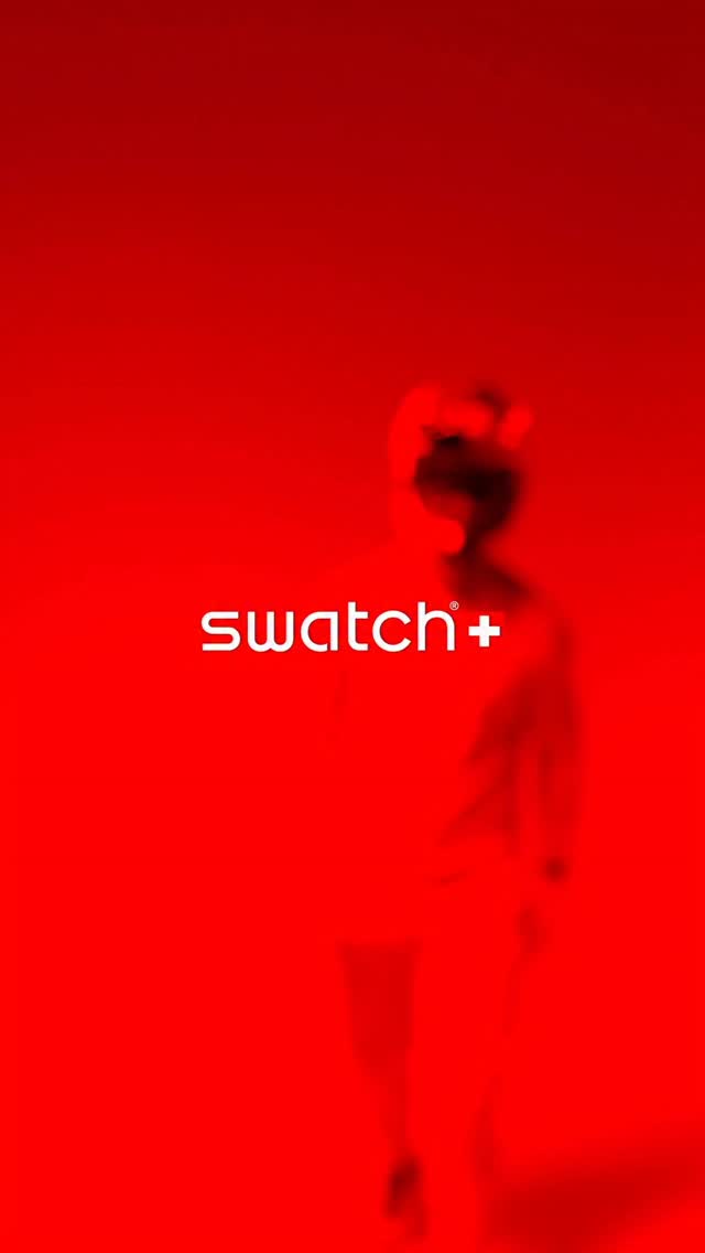 Instagram post by @finniles for Swatch. Caption reads: Time Waits - When focus takes over, the noise....