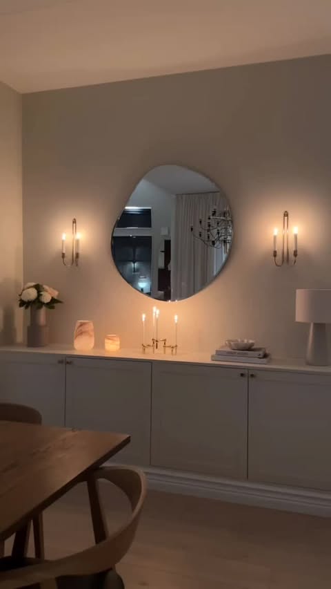 Instagram post by @sabraamurroww for Crate and Barrel. Caption reads: [...] that feels calm and collected.....