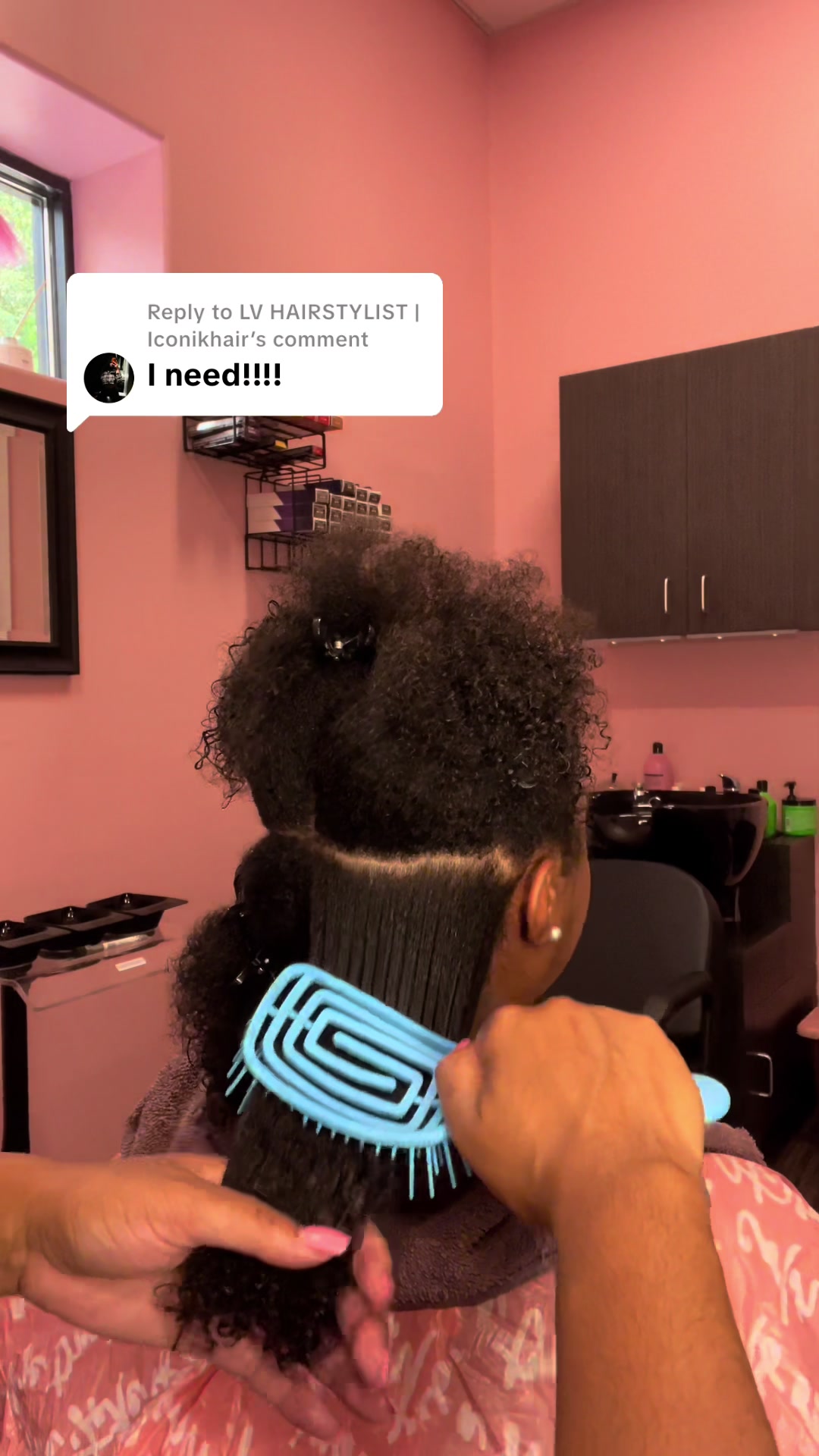 TikTok post by @lovely_lavishh for FHI Heat. Caption reads: [...] | Iconikhair 💯💕 @FHI HEAT #fhiheat....