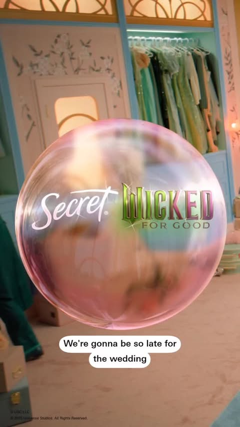 Instagram post by @bronwynjamesofficial for Secret Deodorant. Caption reads: Protection For Good with @secretdeodorant’s....