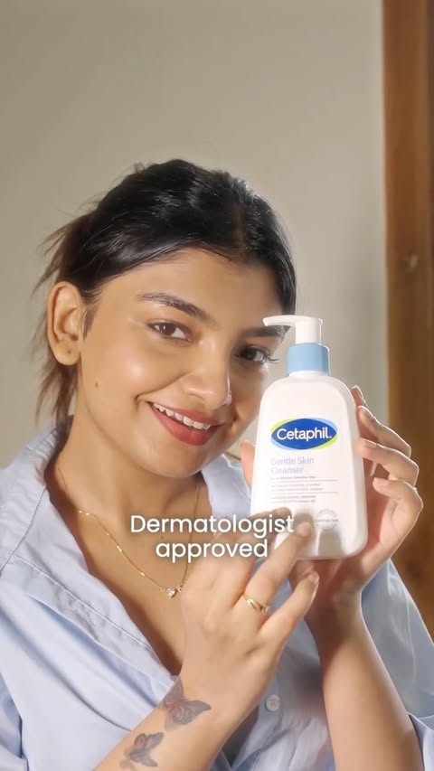 Instagram post by @arya_menon__ for Cetaphil. Caption reads: [...] more overdoing it! I’ve been using the....