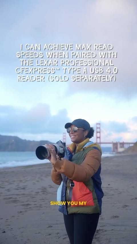Instagram post by @wildgina for Lexar. Caption reads: [...] the beauty of nature! Hello, the....