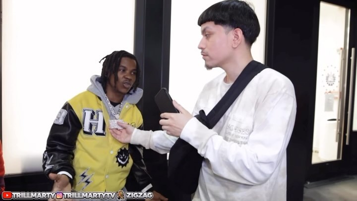 Instagram post by @trillmartytv for Zig-Zag. Caption reads: [...] full video link in bio 
Sponsored by:....