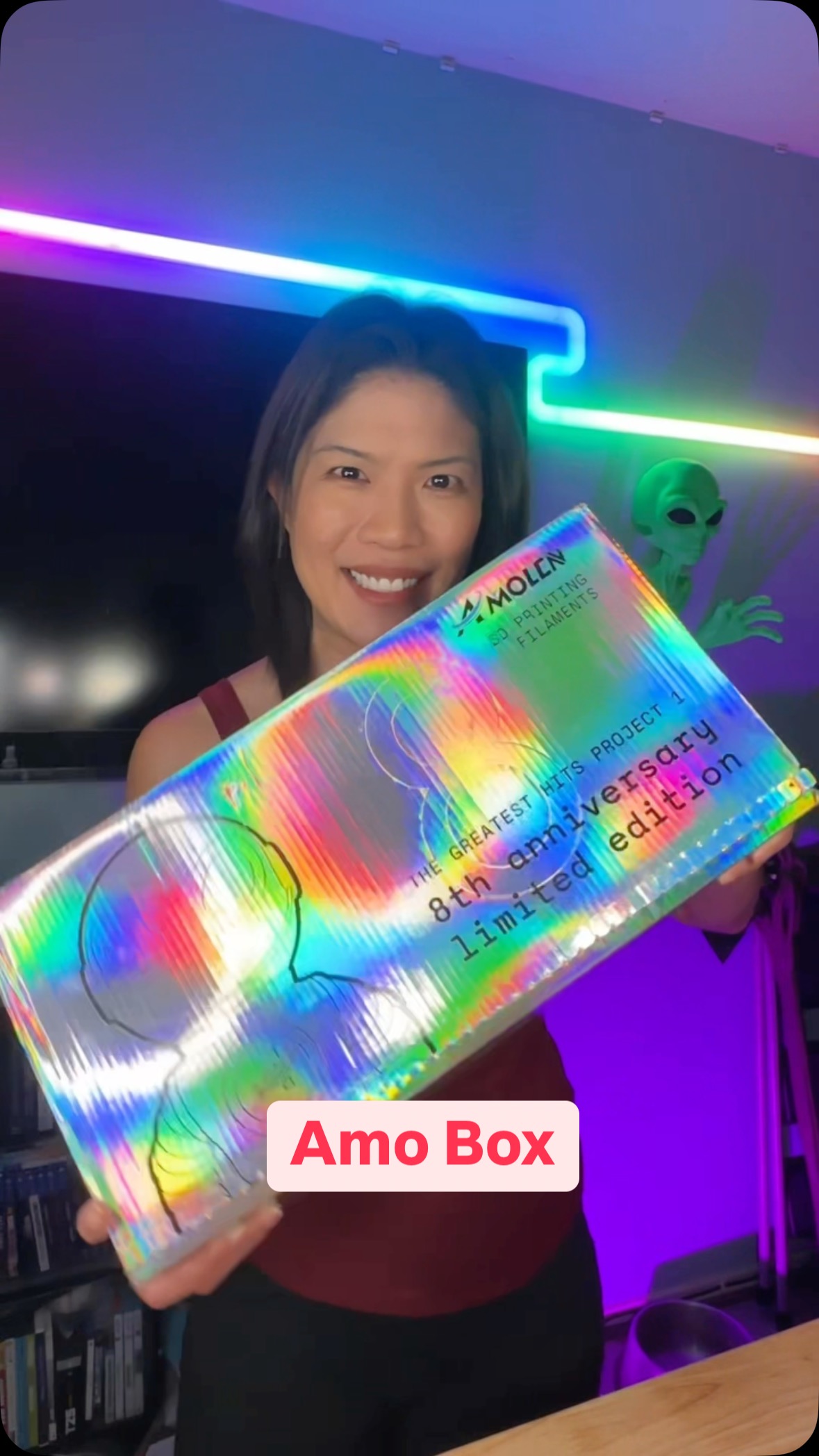 Instagram post by @daisylee2002 for Amolen. Caption reads: Happy 8th anniversary @amolen3d ! Thanks so much....