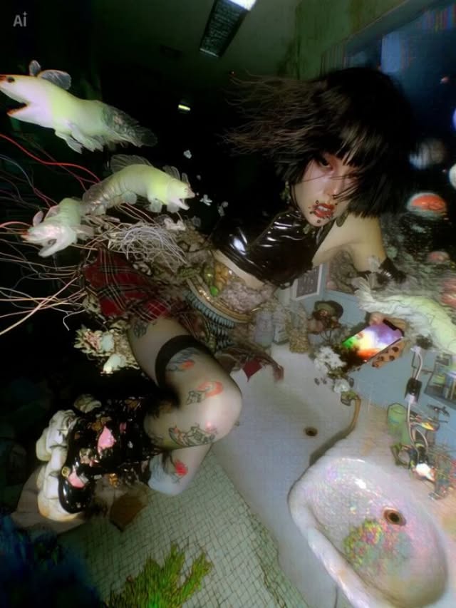 Instagram post by @katsukokoiso.ai for CapCut. Caption reads: [...] created this new AI video carousel with....