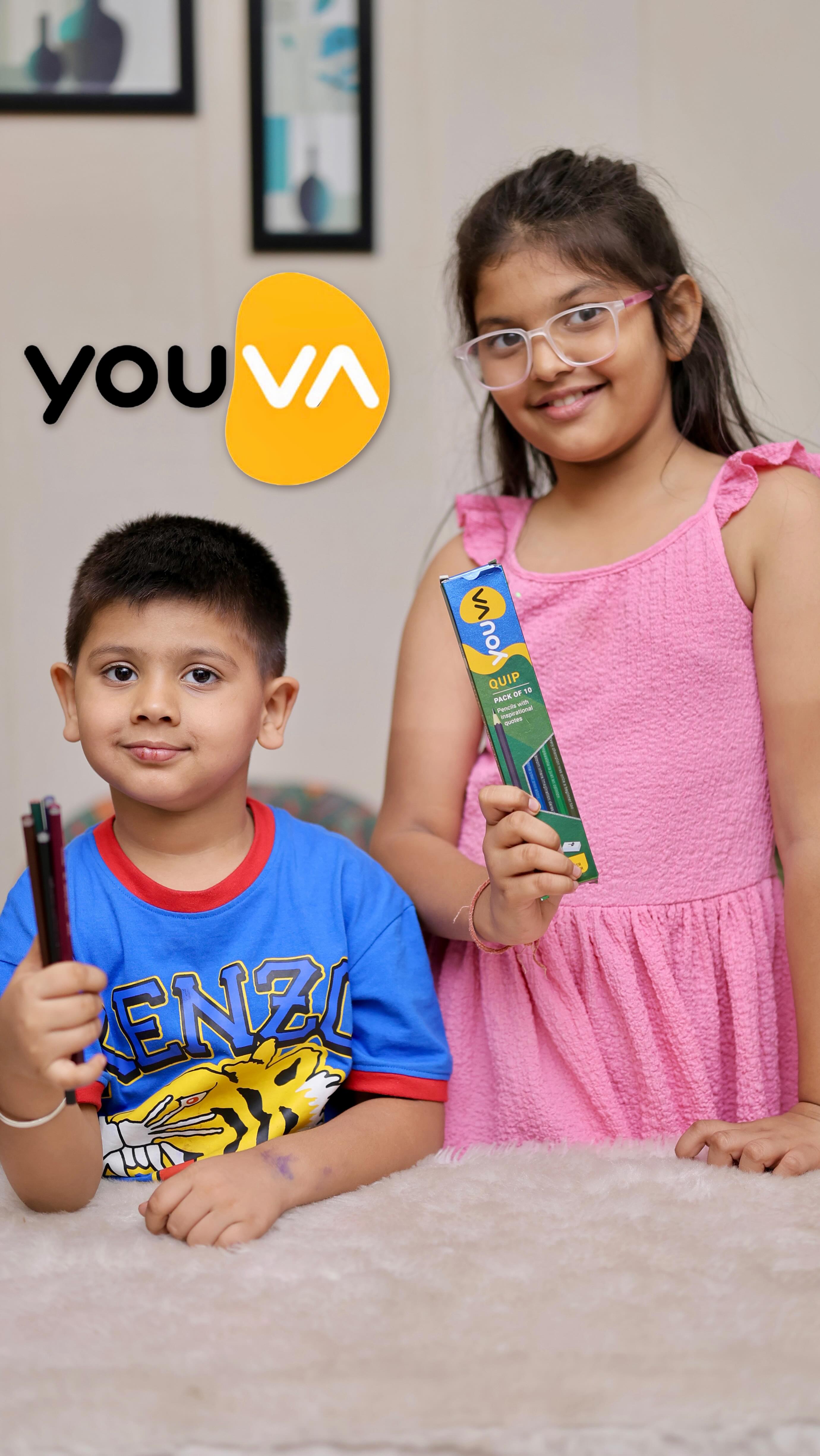 Instagram post by @ruchika_tuli for Youva stationery. Caption reads: Aaj ka fortune teller? Ek thought, jo badal de....