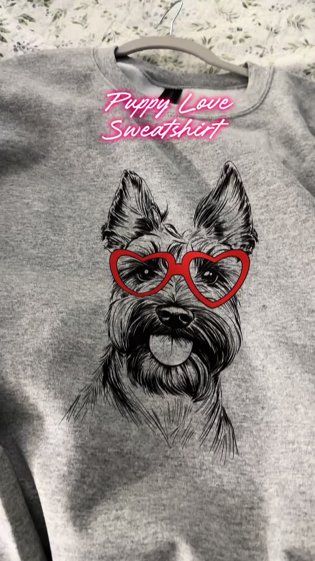 TikTok post by @styleshopsarahc for Refinery Number One. Caption reads: [...] dog! I love this sweatshirt from @Refinery....