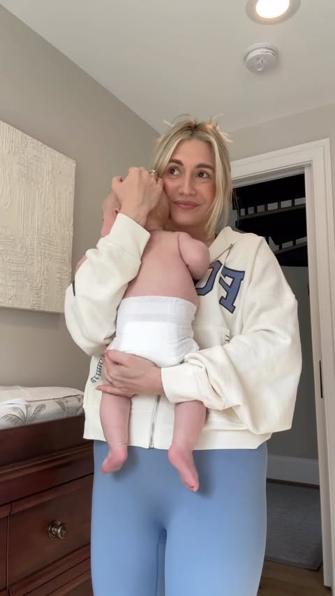 Instagram post by @haleyringoprice for Coterie. Caption reads: A quiet morning with me and lil man. @coterie Use....