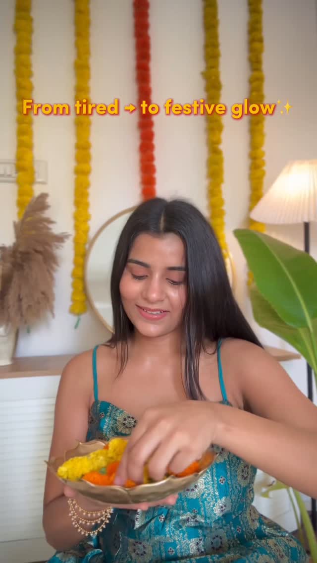 Instagram post by @styleandglamourr for Ozone Ayurvedics. Caption reads: This festive season, I promised myself one thing —....