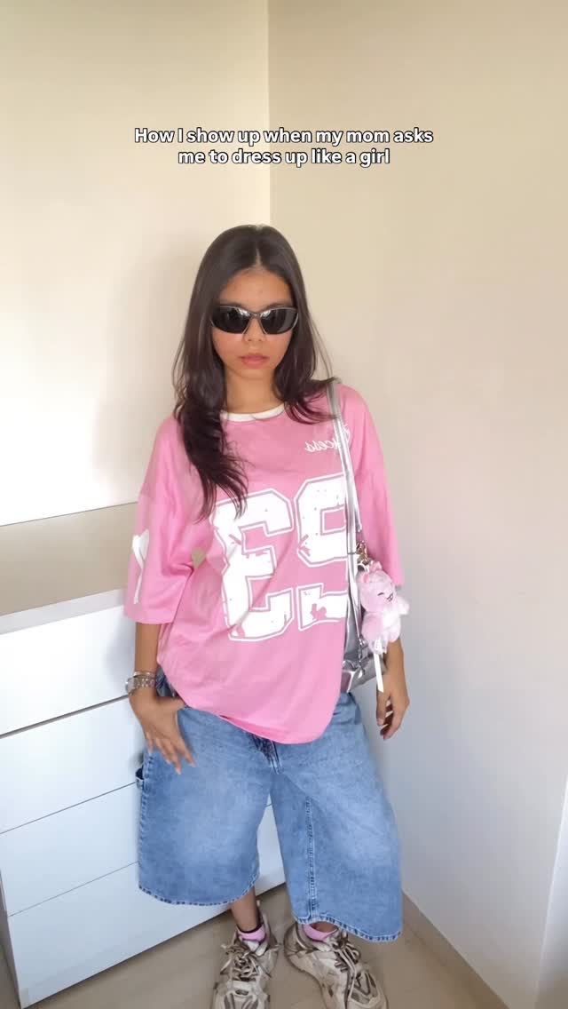 Instagram post by @harshita_dave for NEWME. Caption reads: jersey tee from @newme.asia 🎀

product id -....