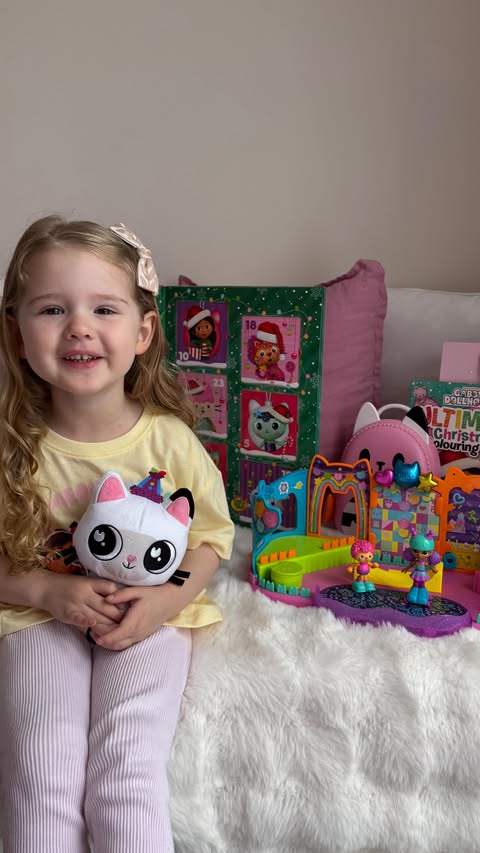 Instagram post by @miss_taylor_kate for Spin Master. Caption reads: Gabby and the Gabby Cats are back with an all new....