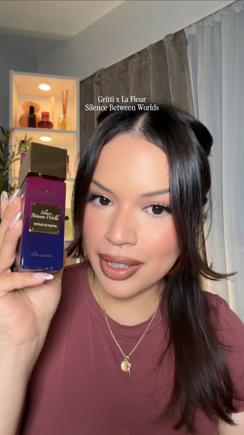 Instagram post by an influencer for Gritti Fragrances. Caption reads: @grittifragrances and @lafleur.perfumery [...].