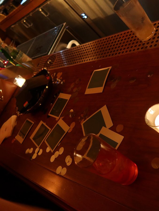 Instagram post by @mattcook_ for Christian Louboutin. Caption reads: Merci Beaucoup Dinner was Fabulous 🥂.