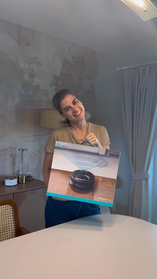 Instagram post by @life.as.eda for Lefant. Caption reads: Clean smarter, not harder ✨
The Lefant LiDAR Robot....