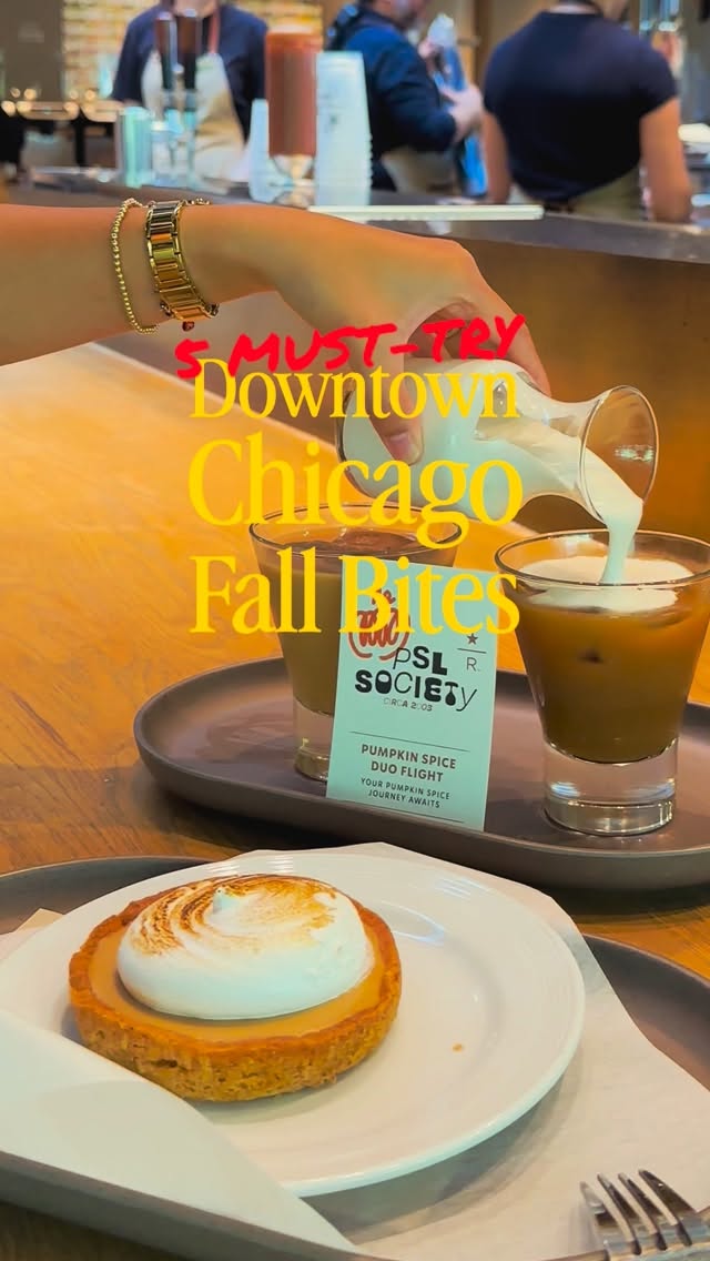 Instagram post by @rachelkawate for Choose Chicago. Caption reads: [SAVE] Downtown Chicago Fall Bites

I’m taking....