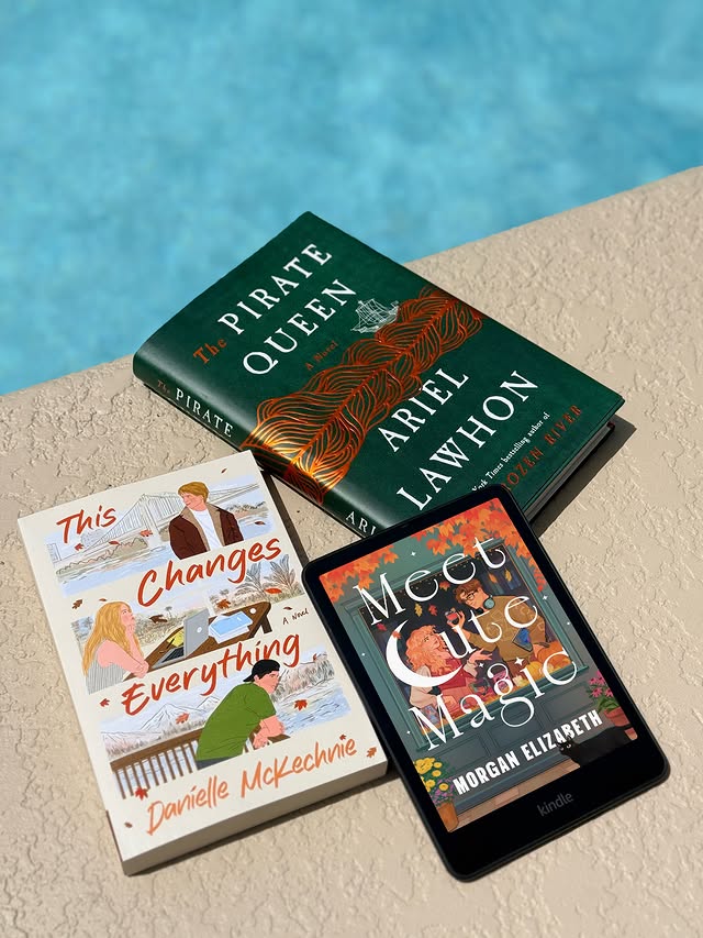 Instagram post by @beach.reading for Doubleday Books. Caption reads: [...] reads releasing today!! Thank you....