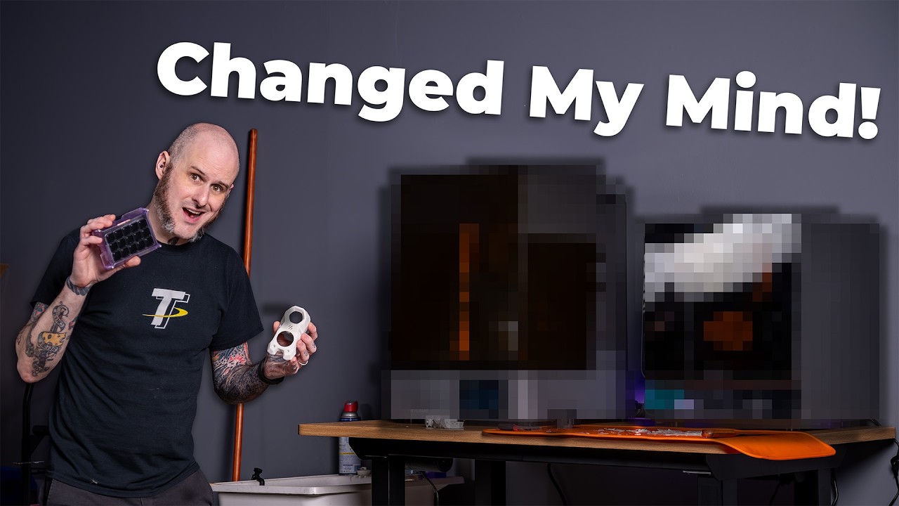 YouTube post by @MandicReally for B&H Photo Video. Caption reads: Resin Printing Is Finally EASY?!.