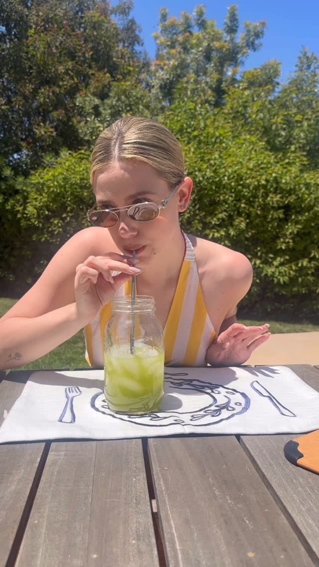 Instagram post by @lilireinhart for Jade Leaf Matcha. Caption reads: @jadeleafmatcha Matcha Lemonade is the perfect....