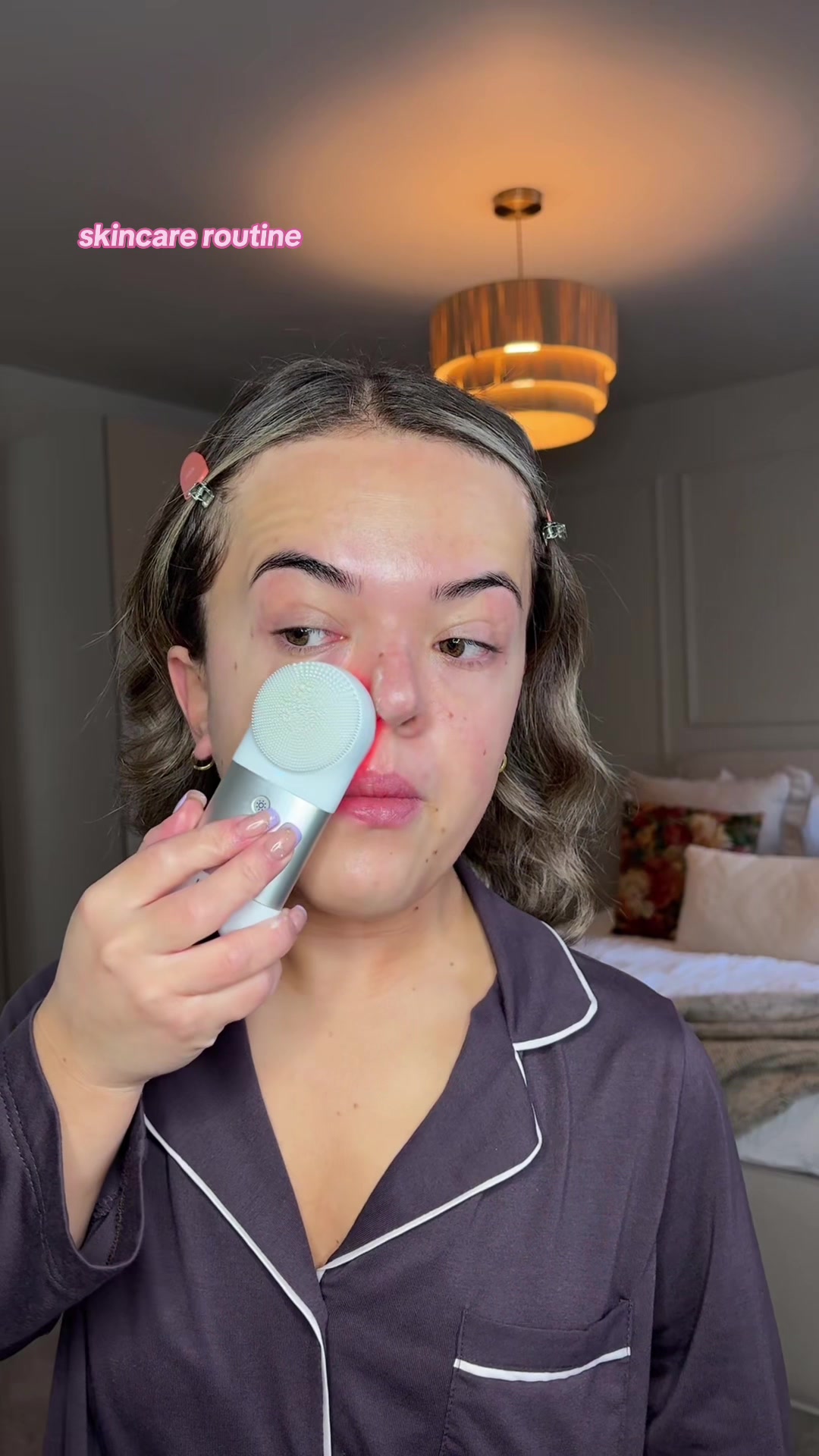 TikTok post by @lucysleight2 for ISOCLEAN. Caption reads: [...] to my skincare routine 🫧 @ISOCLEAN....