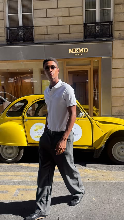 Instagram post by @amechimadu for Memo Paris. Caption reads: ad 24 hours in Paris with @memo.paris and....