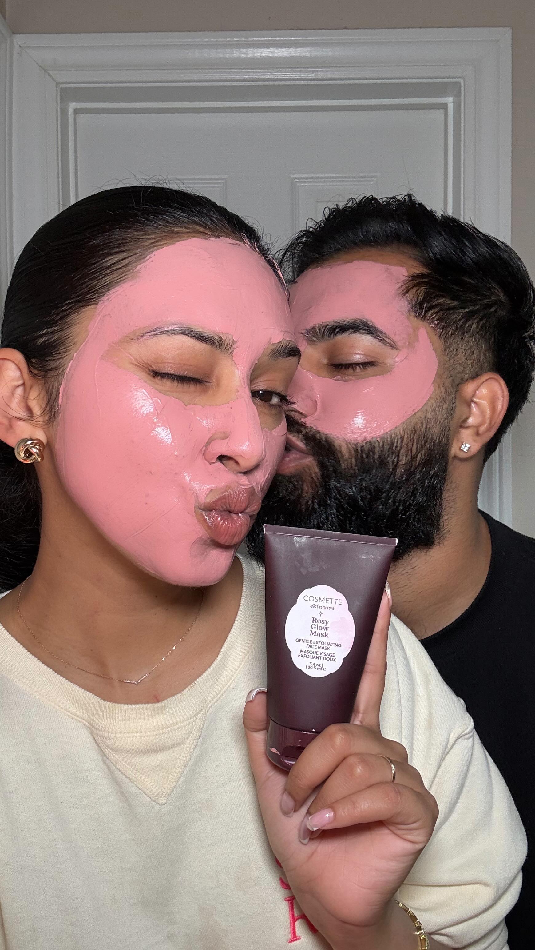 Instagram post by @rashna_kutwaroo for Cosmette Skincare. Caption reads: [...] been loving the Rosy Glow Mask by....