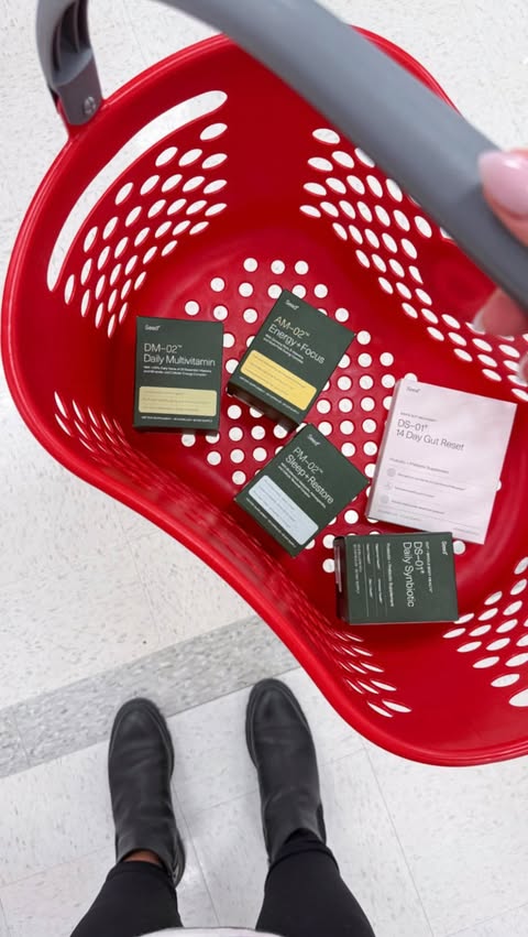 Instagram post by @targettherapy for Seed. Caption reads: Found these new supplements from @seed and Target....