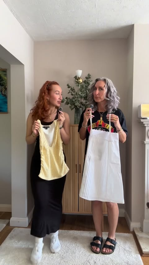 Instagram post by @the16.52 for MOTEL. Caption reads: Thank you @motelrocks 💛 #motherdaughterduo....