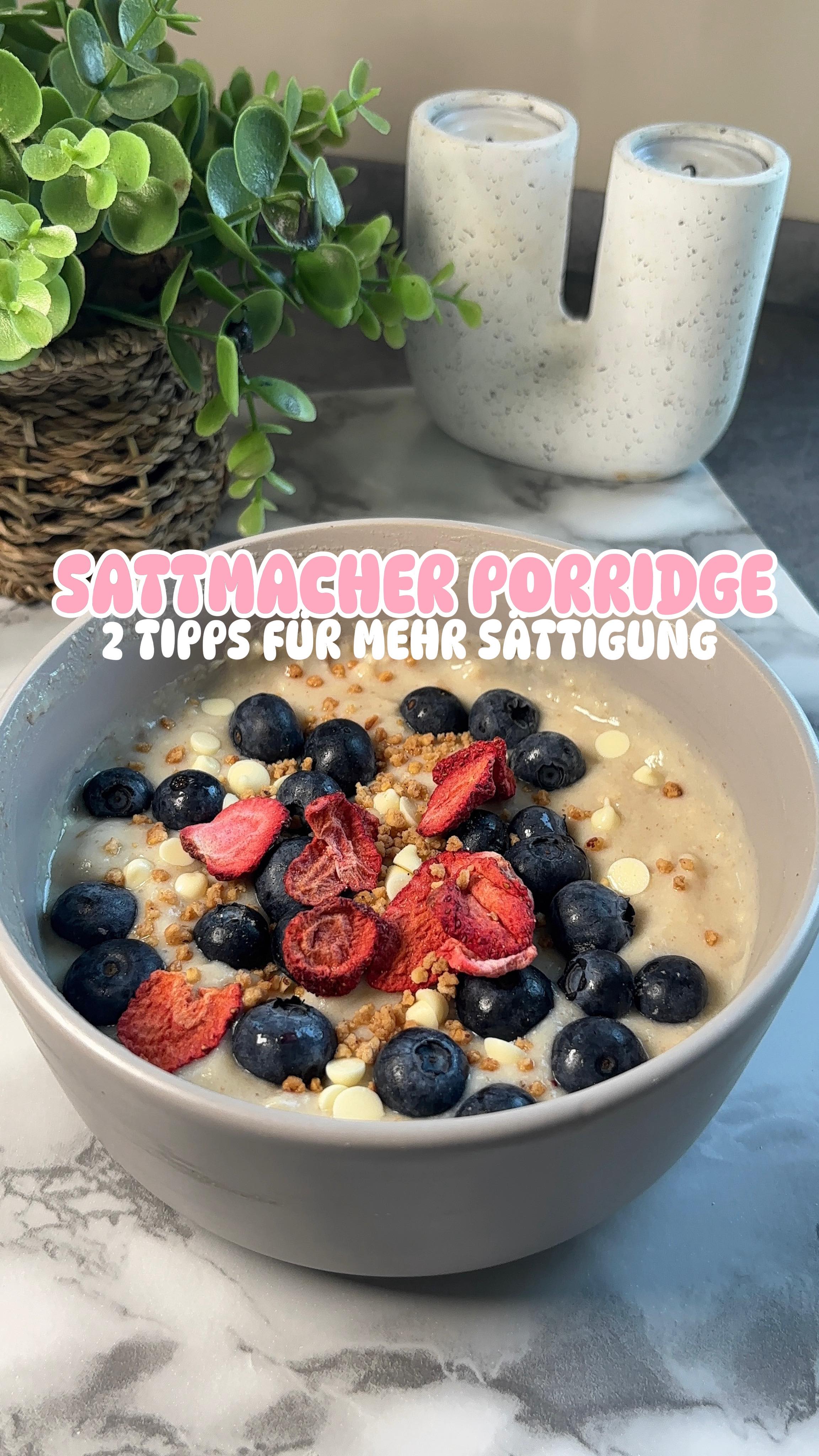 Instagram post by @cecilie.sharin for More Nutrition. Caption reads: ⬇️ REZEPT ⬇️

2 ganz einfache Tricks wie du dein....
