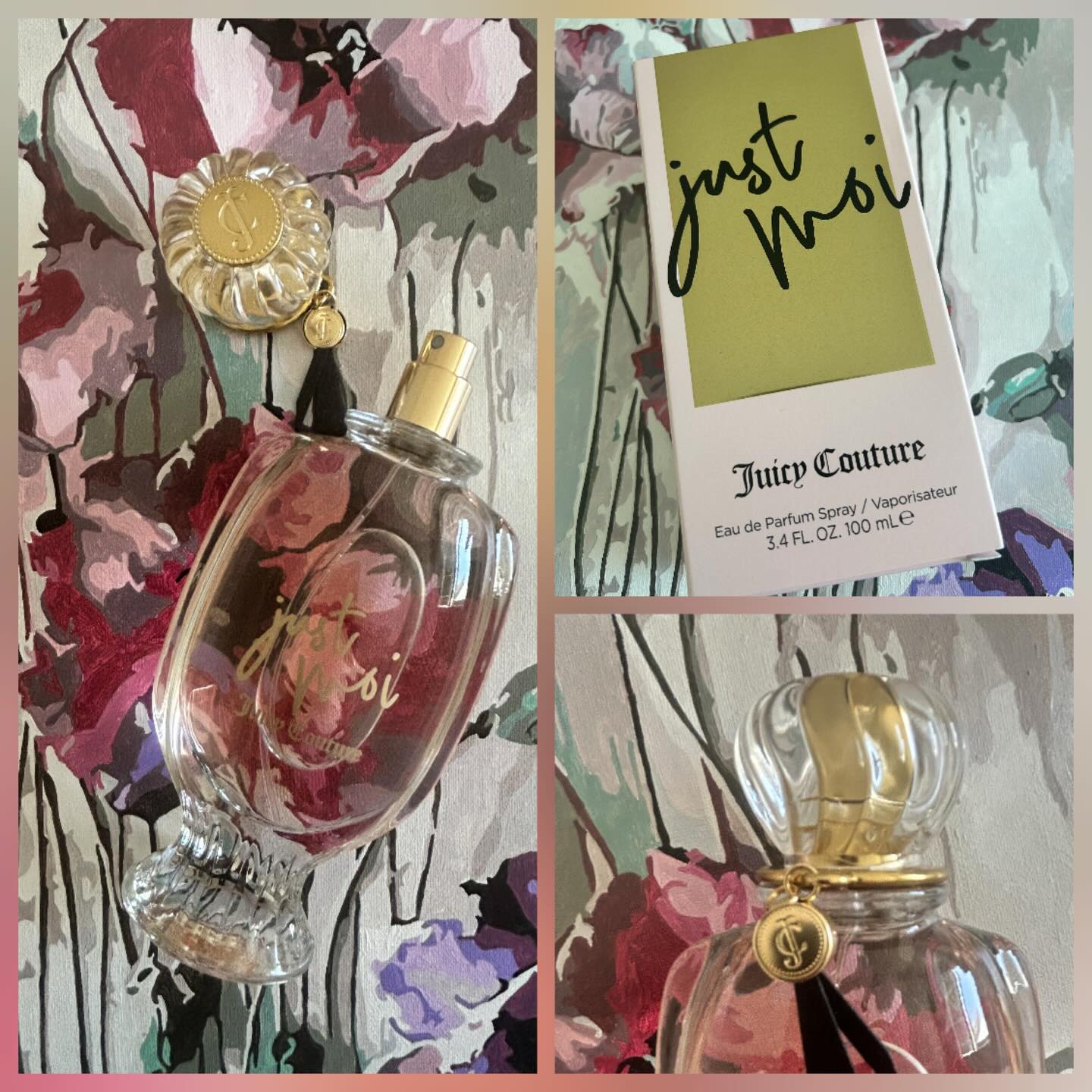 Instagram post by @margarita_t.13 for Juicy Couture. Caption reads: [...] 💕 Thank you @influenster and @juicycouture....