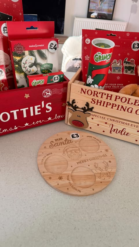 Instagram post by @life_with_lottie_x for The Influence Room. Caption reads: 🎅🏻 #AD whether your doing Christmas Eve boxes,....