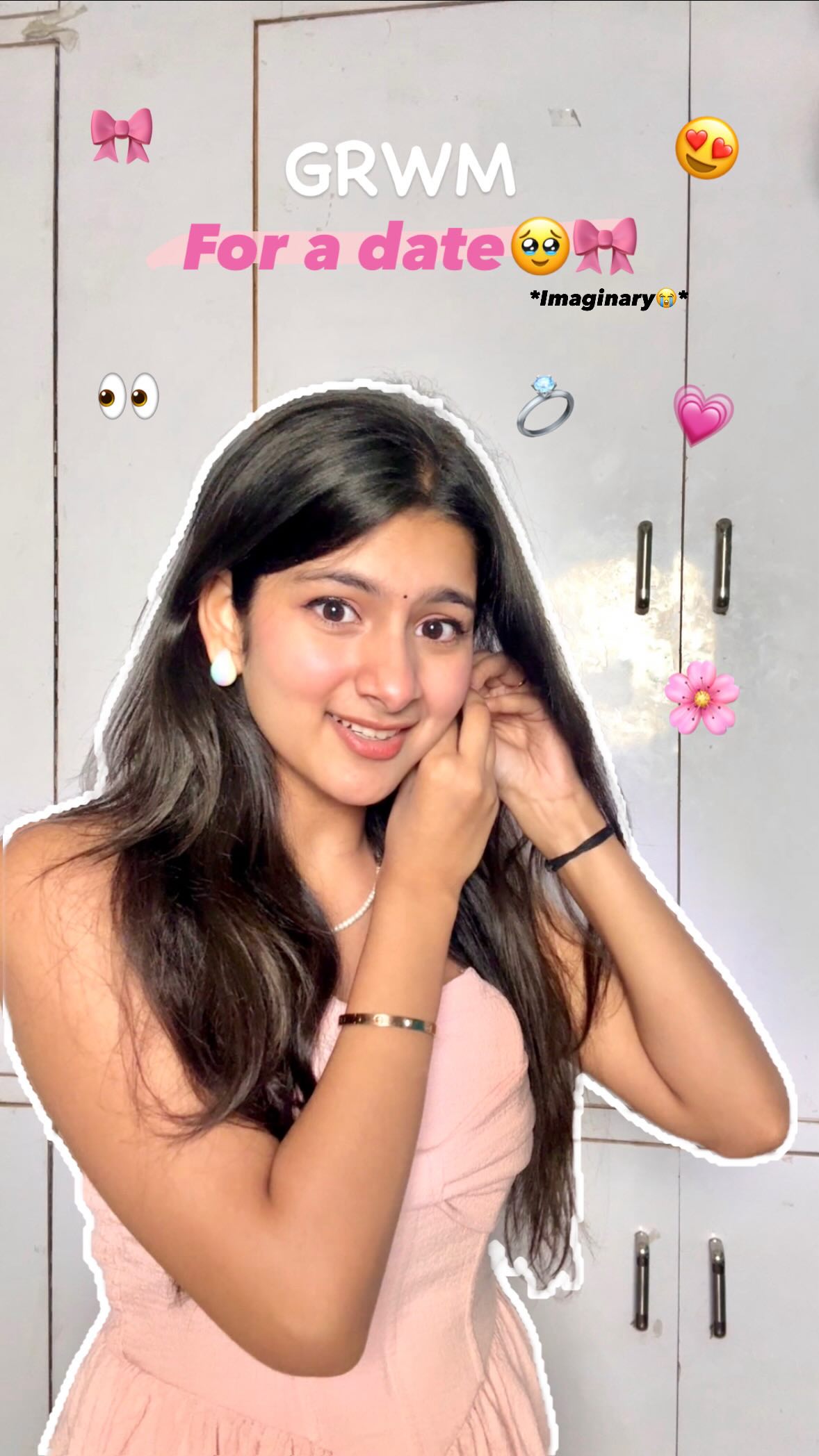 Instagram post by @aradhya.555 for Swiss Beauty Cosmetic. Caption reads: GRWM for a *Date*🥹🎀 Ft. @officialswissbeauty....