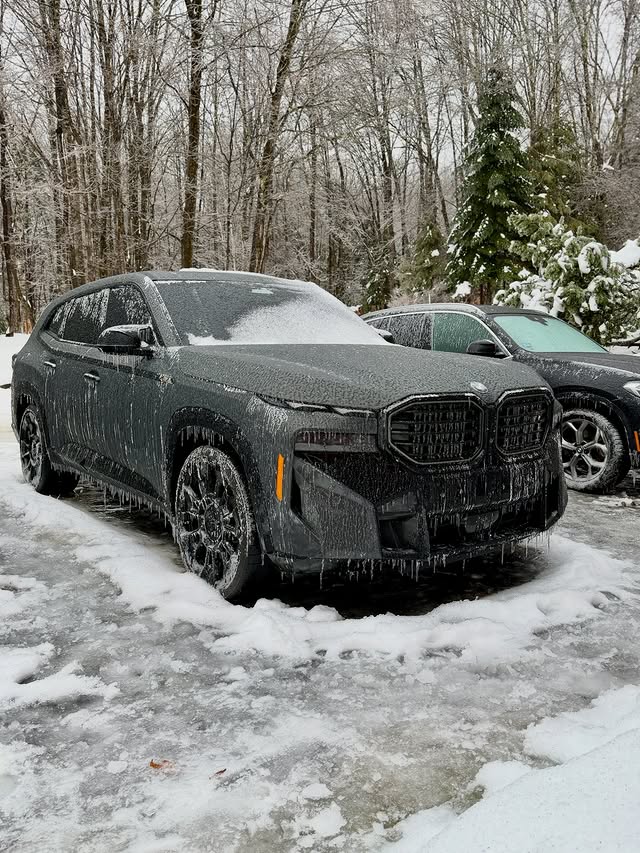 Instagram post by @imkylecooke for BMW USA. Caption reads: 🥶 Always ready for a joyride! Headed to Canada....